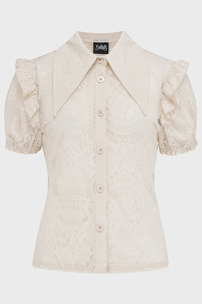 Vexina Collar Blouse [Ivory]