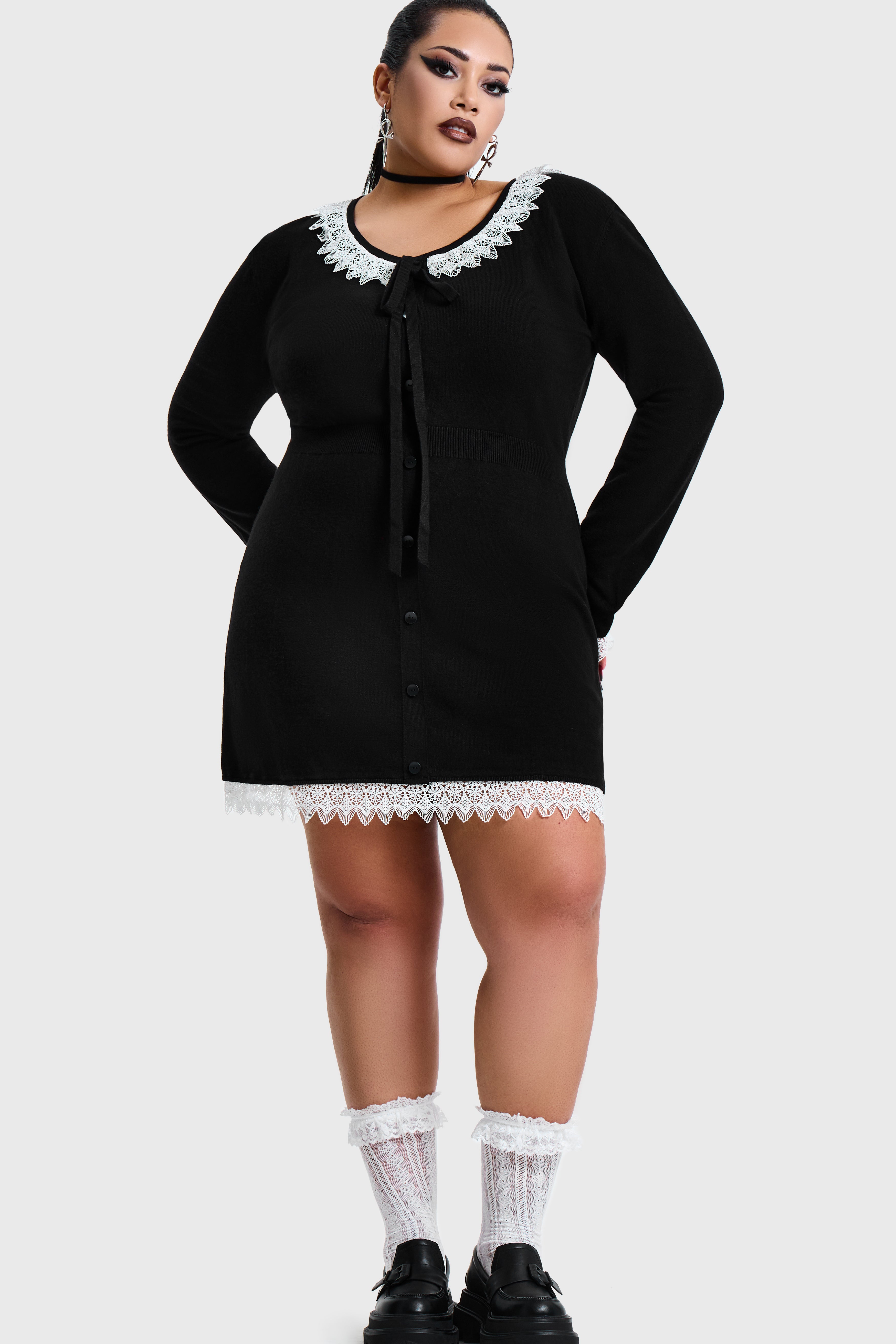 Victoria's Wrath Knitted Mini Dress ‐ KILLSTAR
