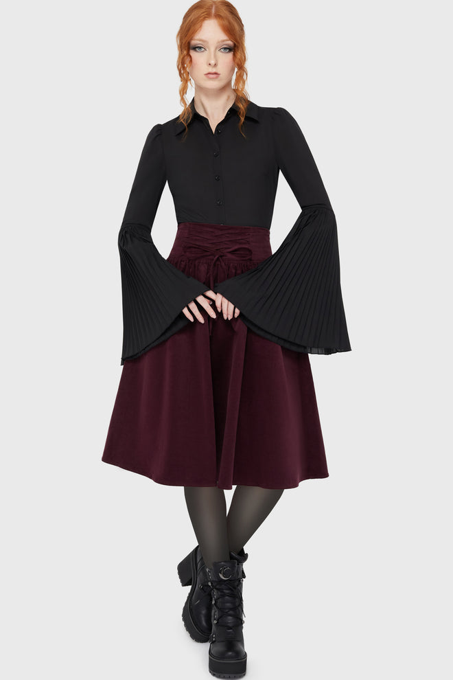 Violet's Ballad Midi Skirt [Mauve]