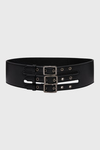 Venomous Rose Triple Buckle Belt