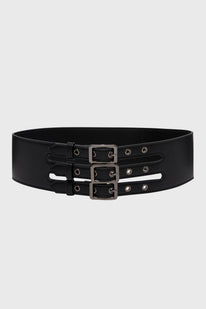 Venomous Rose Triple Buckle Belt