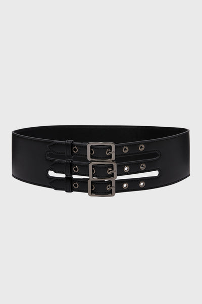 Venomous Rose Triple Buckle Belt