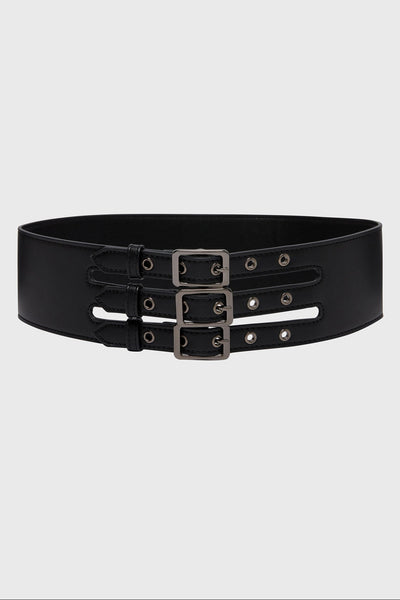 Venomous Rose Triple Buckle Belt