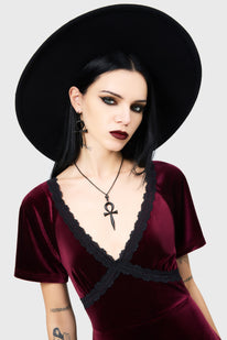 killstar cathedral skater dress Killstar - Cathedral Collared Skater Dress