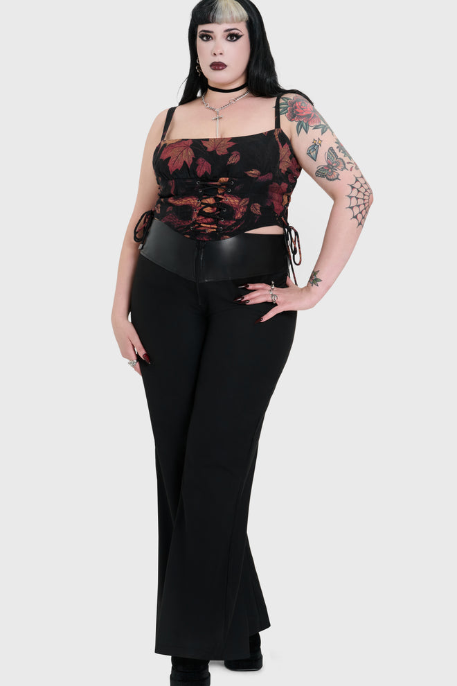 Witchmarked Zip Up Front Corp Trousers
