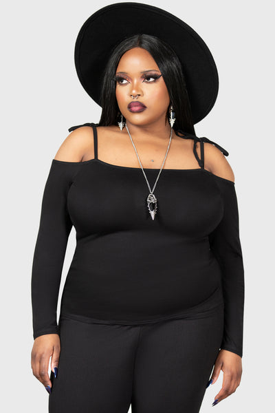 Withering Wench Bardot Top [PLUS]