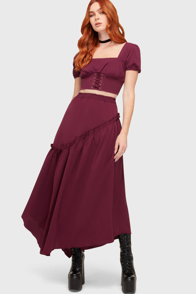 Wild Petal Maxi Skirt