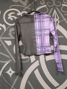 XS / Purple Tartan / 95% Polyester 5% Elastane_KILLSTAR_107585
