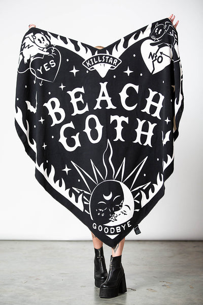 Beach Goth Heart Towel