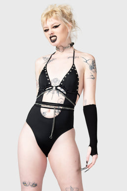 Black Hearted Swimsuit