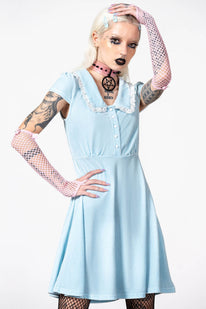 Every Mourning Collar Dress [PASTEL BLUE]