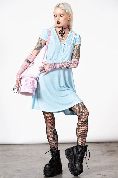 Every Mourning Collar Dress [PASTEL BLUE]