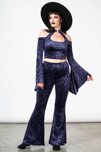 Felinology Crop Top [PLUM]