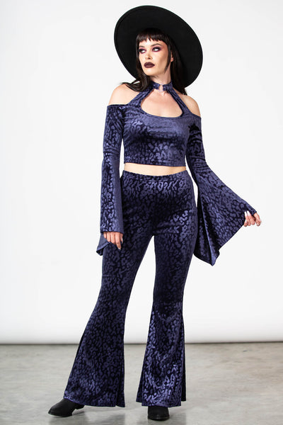 Felinology Crop Top [PLUM]