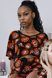 Gloomy Garden V-Neck Top