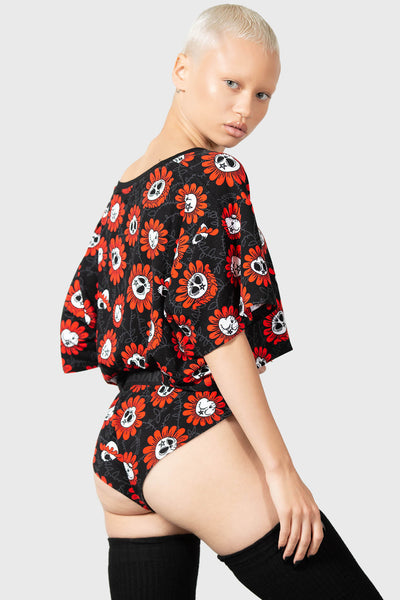 Gloomy Garden V-Neck Top