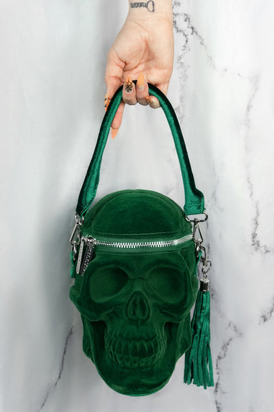 Grave Digger Skull Handbag [GREEN]
