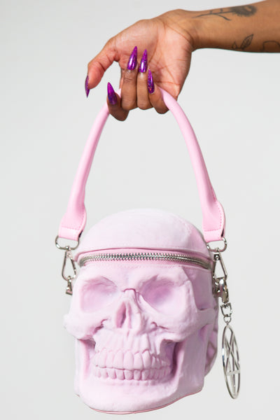 Grave Digger Skull Handbag [PASTEL PINK]