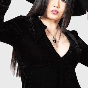 Hecate Velvet Plunge Dress