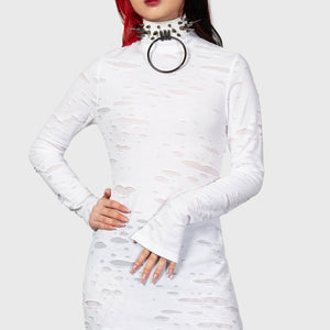 Illuminated Demon Long Sleeve Dress