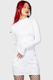 Illuminated Demon Long Sleeve Dress