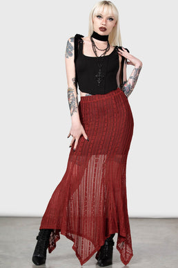 Juliet's Betrayal Maxi Skirt [RED] Resurrect