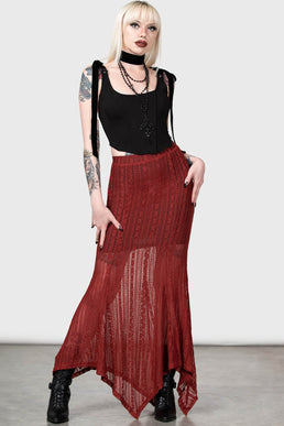 Juliet's Betrayal Maxi Skirt [RED] Resurrect