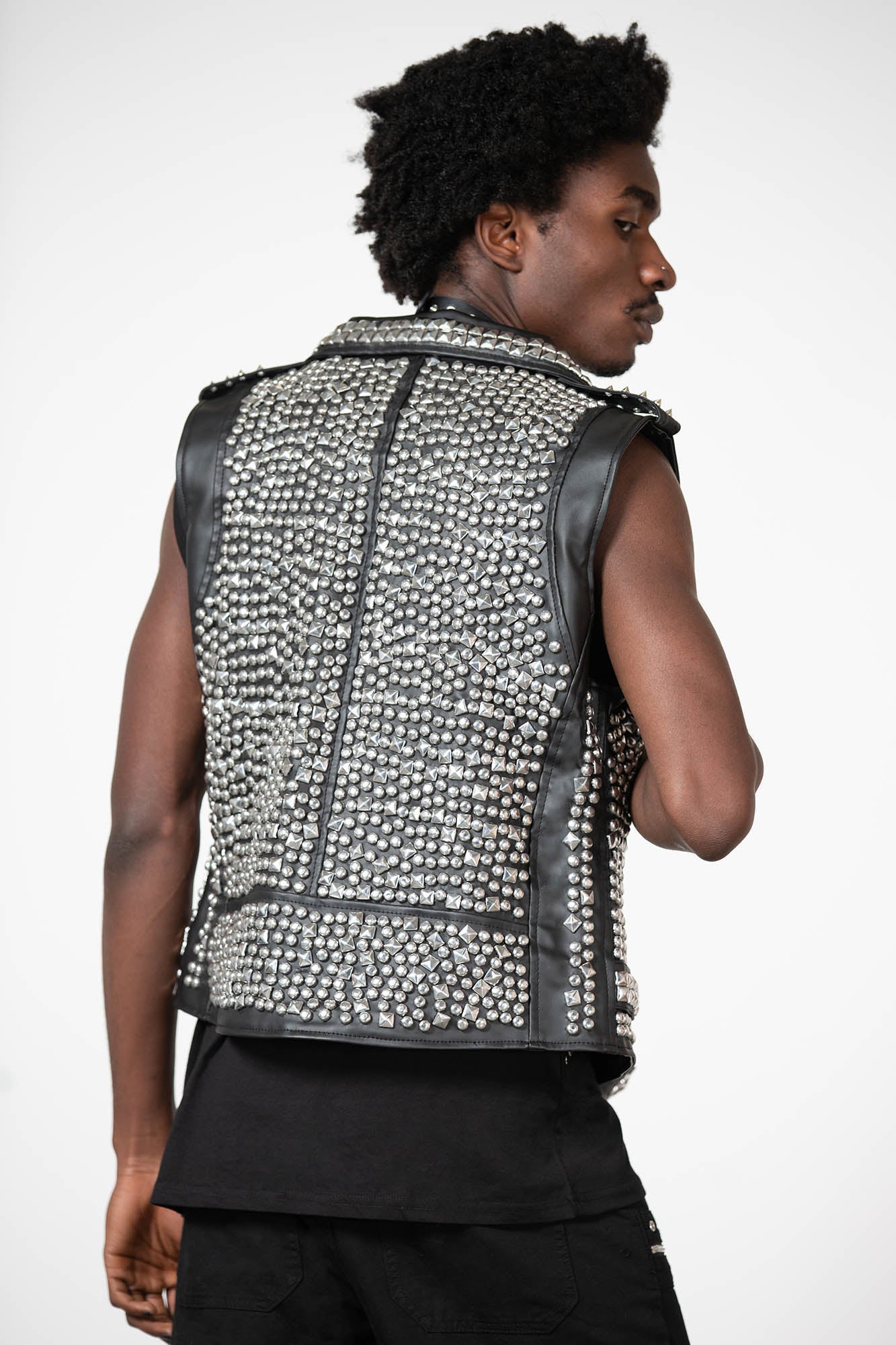 Overload II Leather Vest [FAUX LEATHER] | Killstar