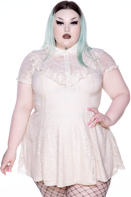 She's Laced Lace Dress [IVORY] [PLUS]