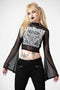 Unholy Witch Mesh Crop Top