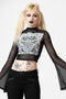 Unholy Witch Mesh Crop Top