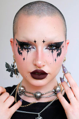 Anete Salinieka Colorful Goth Makeup Tutorial